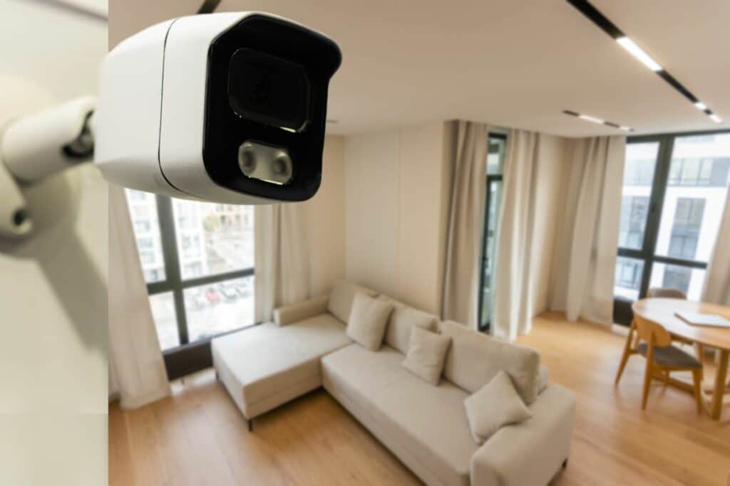 CCTV camera inside a home
